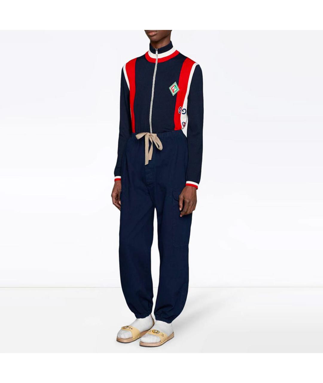 GUCCI Синяя шерстяная куртка, фото 4