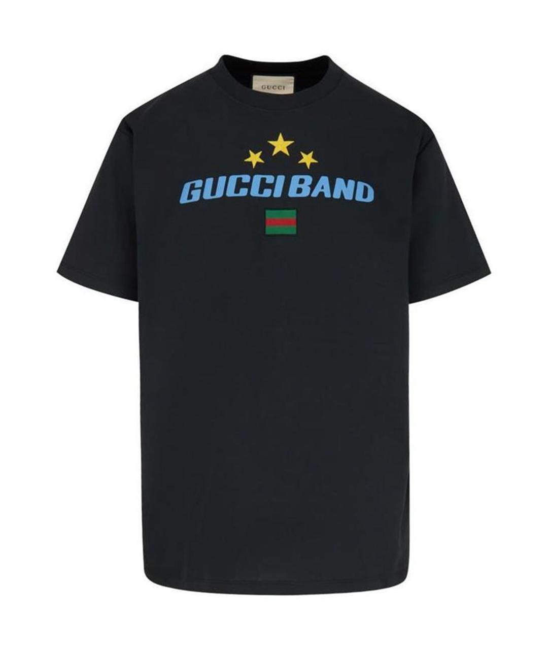 GUCCI Черная футболка, фото 1