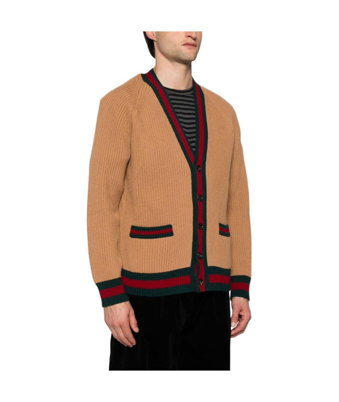 GUCCI Бежевый кардиган, фото 5
