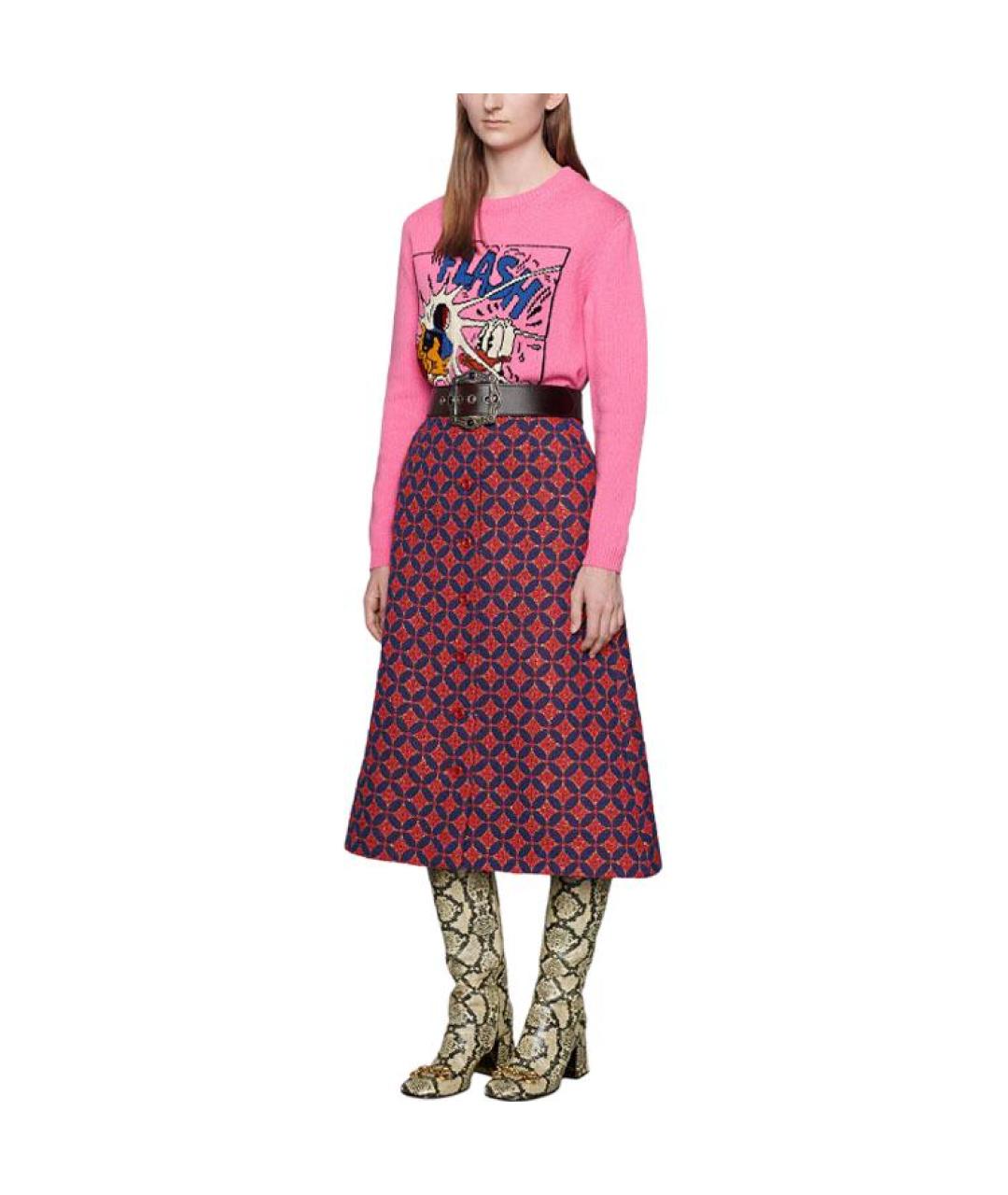 GUCCI Розовый джемпер / свитер, фото 3