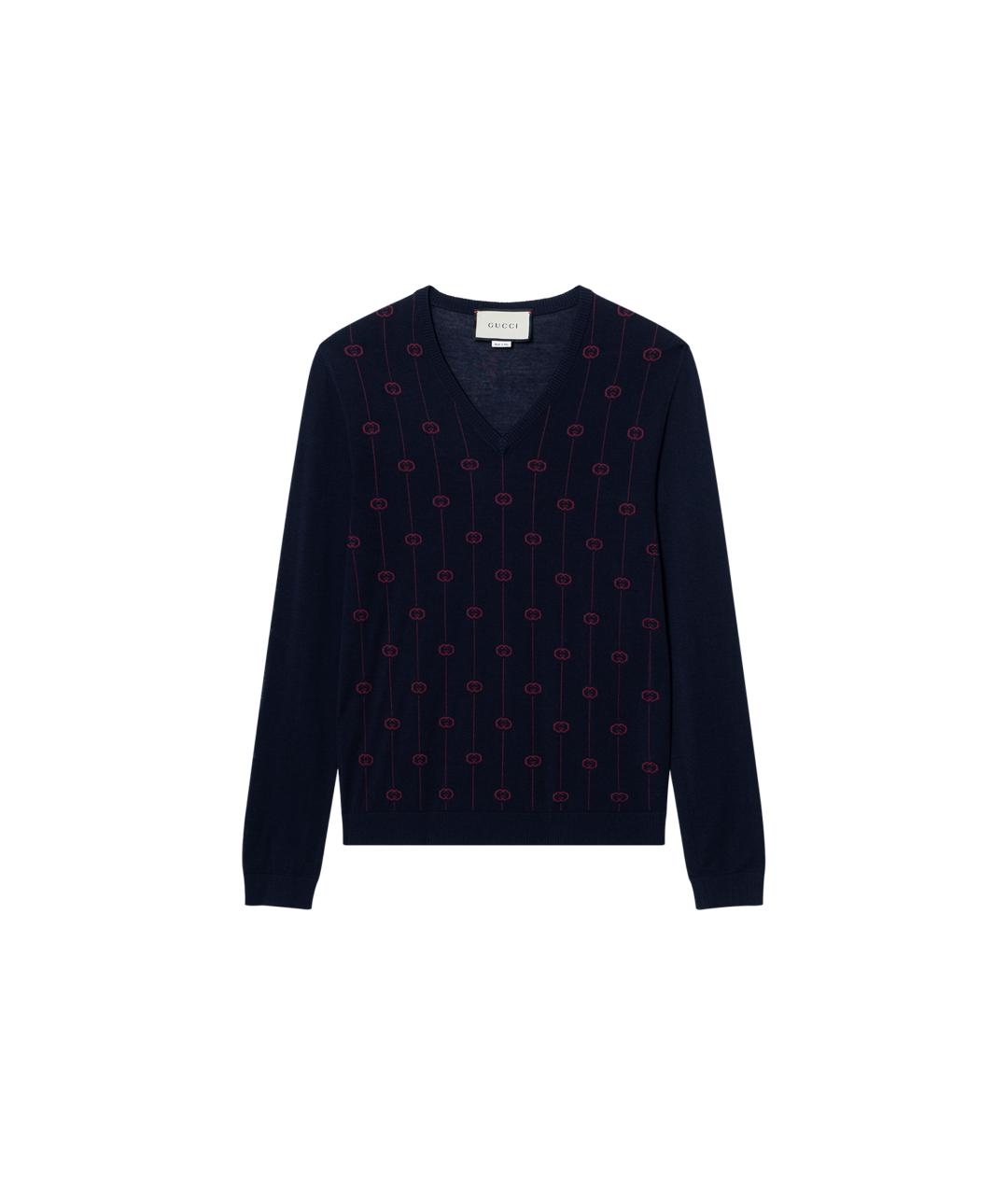 GUCCI Синий джемпер / свитер, фото 6