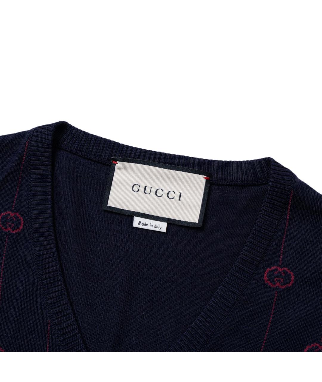 GUCCI Синий джемпер / свитер, фото 4