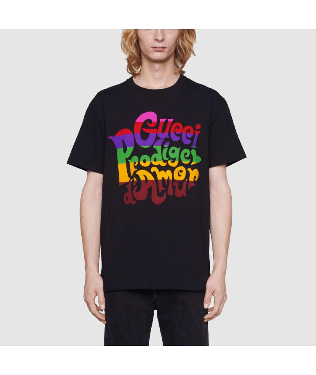 GUCCI Черная футболка, фото 5