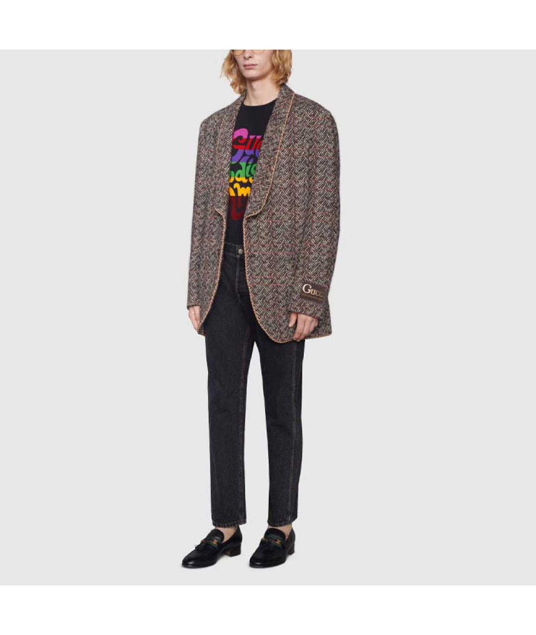 GUCCI Черная футболка, фото 2