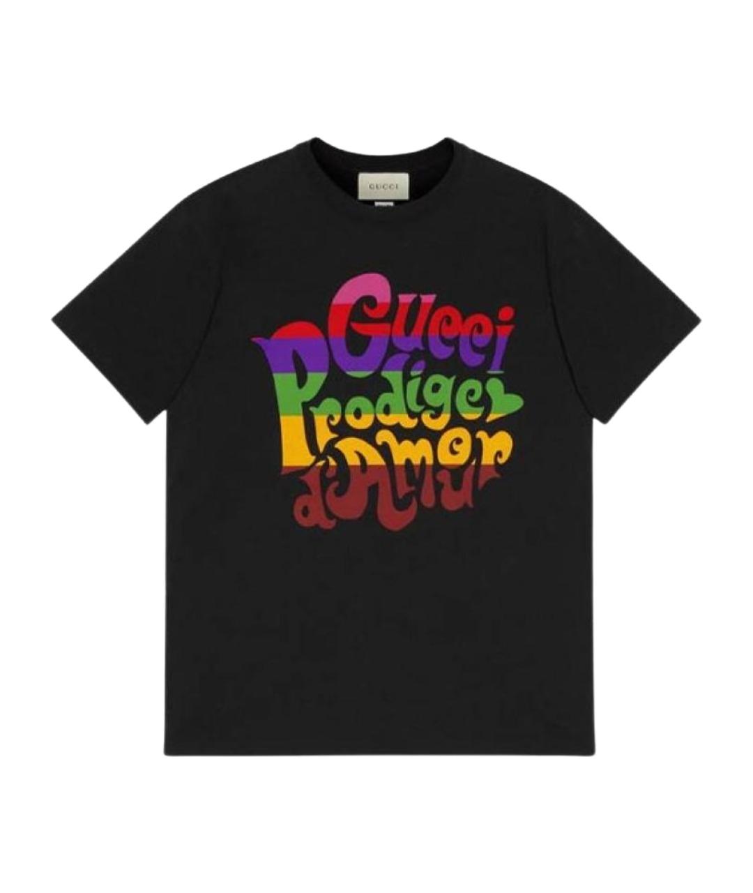 GUCCI Черная футболка, фото 1