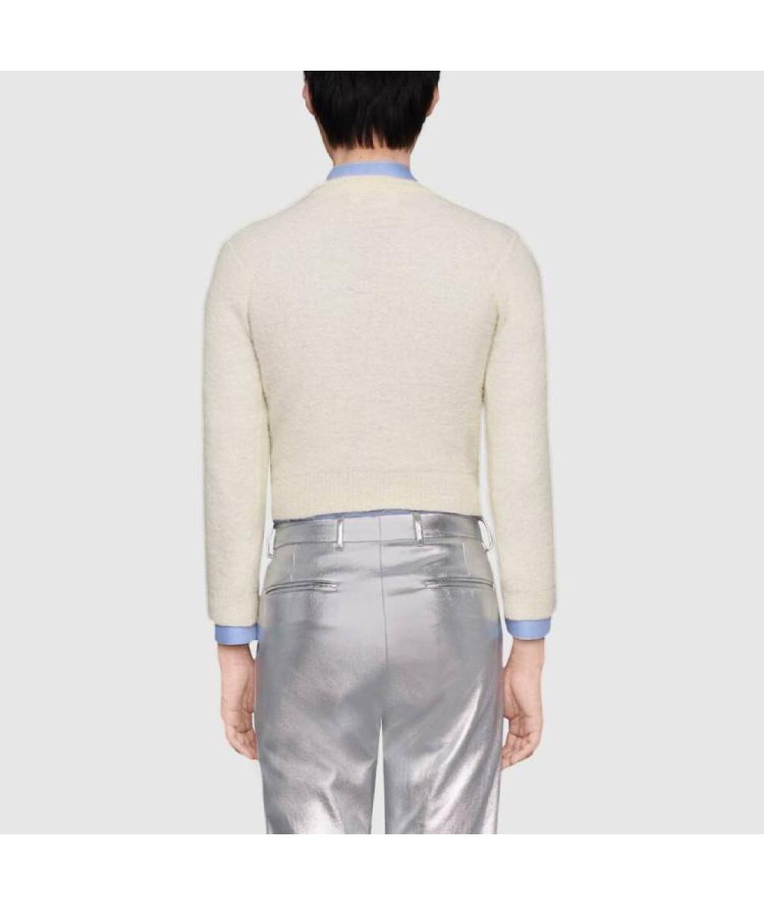 GUCCI Бежевый кашемировый джемпер / свитер, фото 4