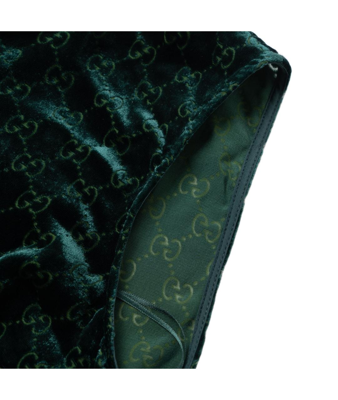 GUCCI Зеленая майка, фото 5