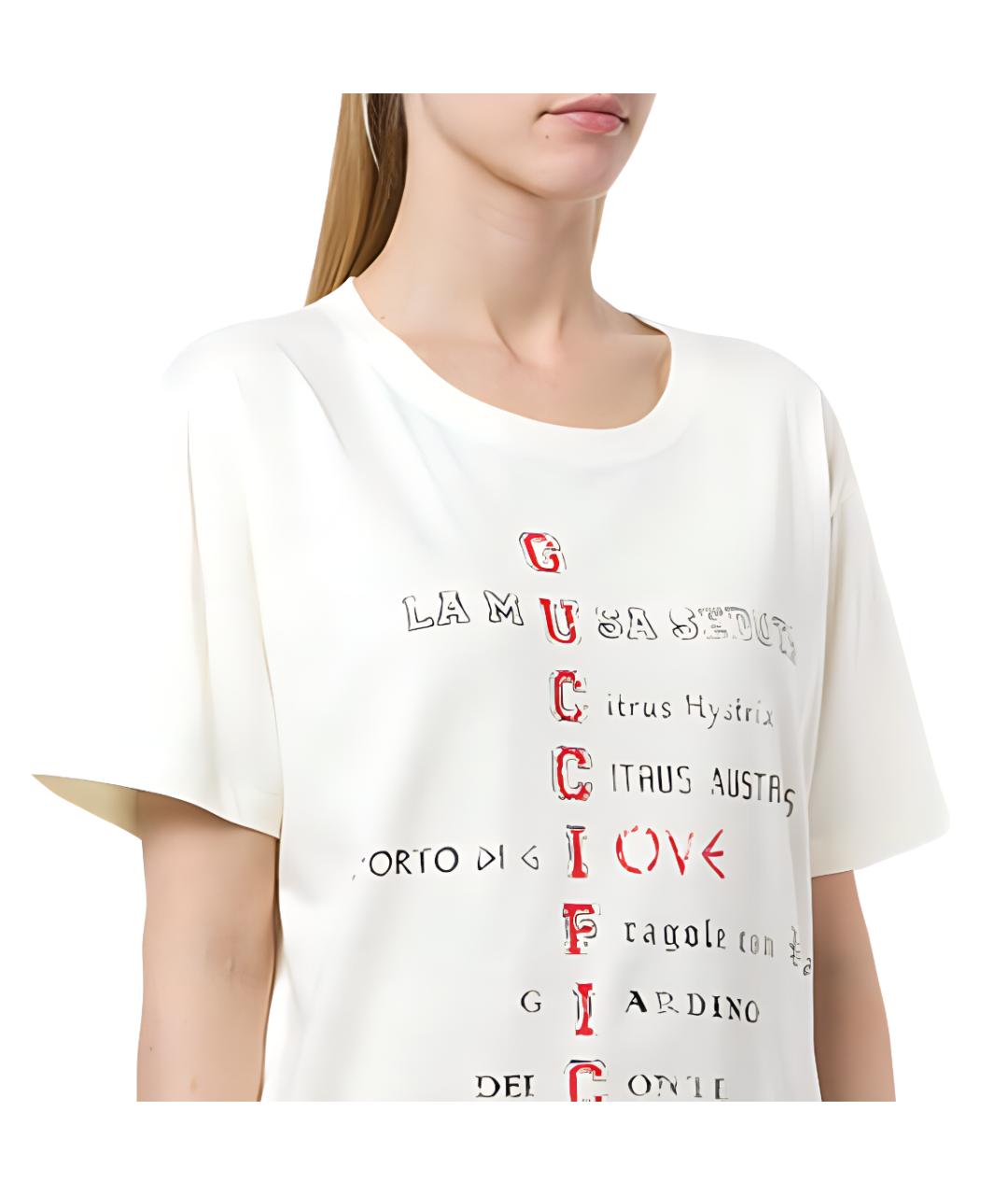 GUCCI Бежевая футболка, фото 5