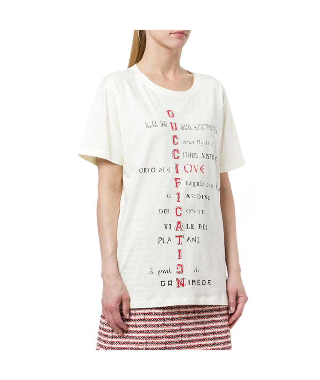 GUCCI Бежевая футболка, фото 3