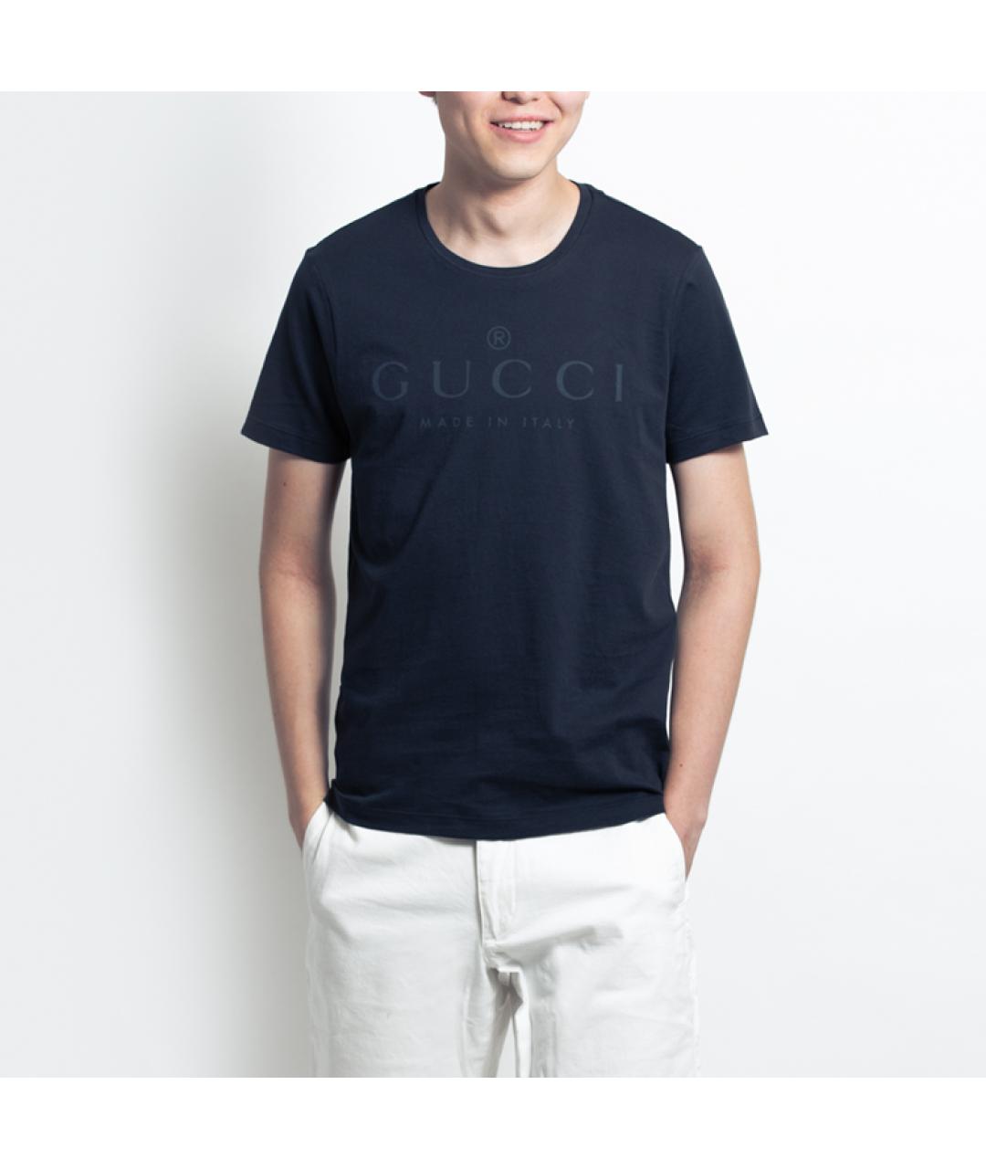 GUCCI Синяя футболка, фото 5