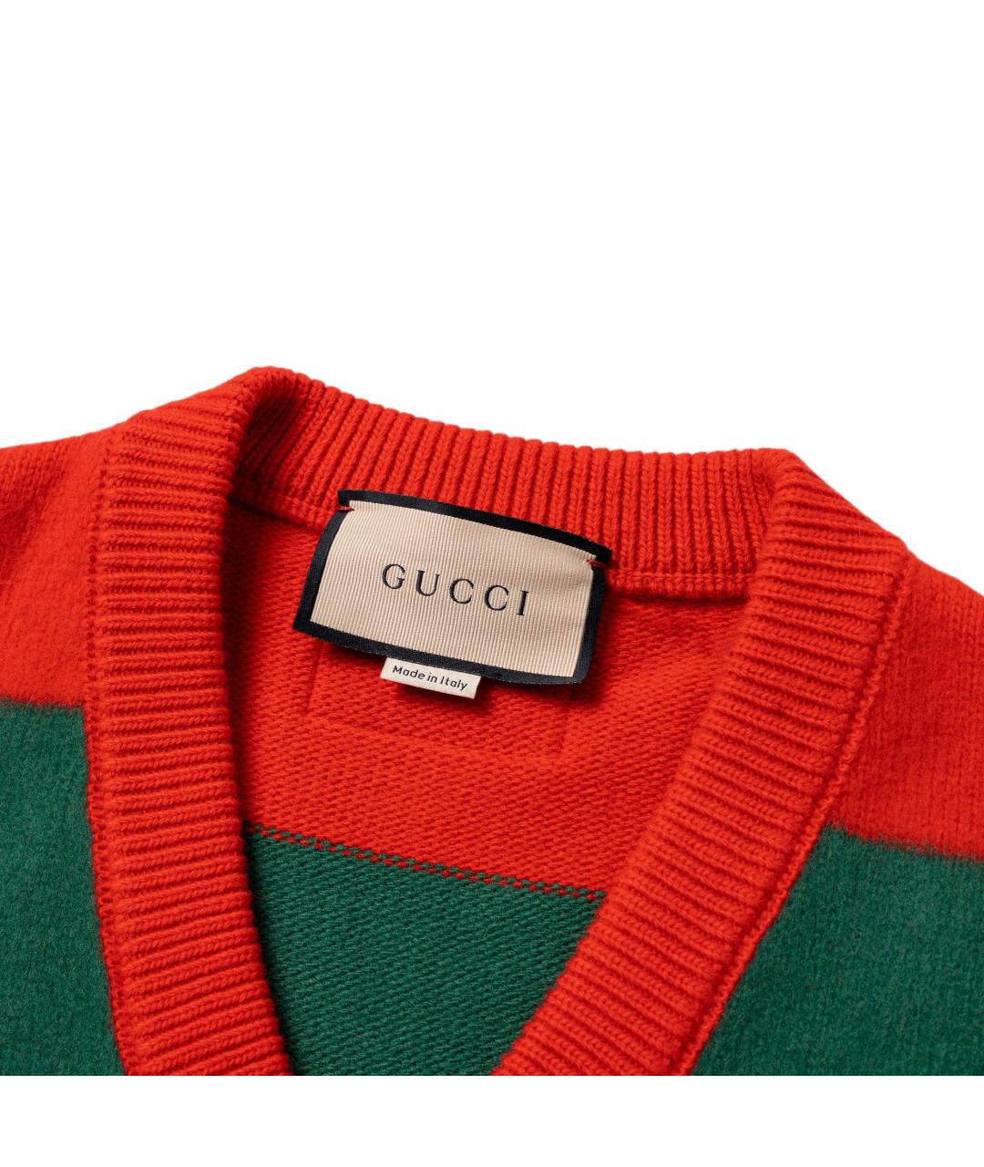 GUCCI Красный джемпер / свитер, фото 3