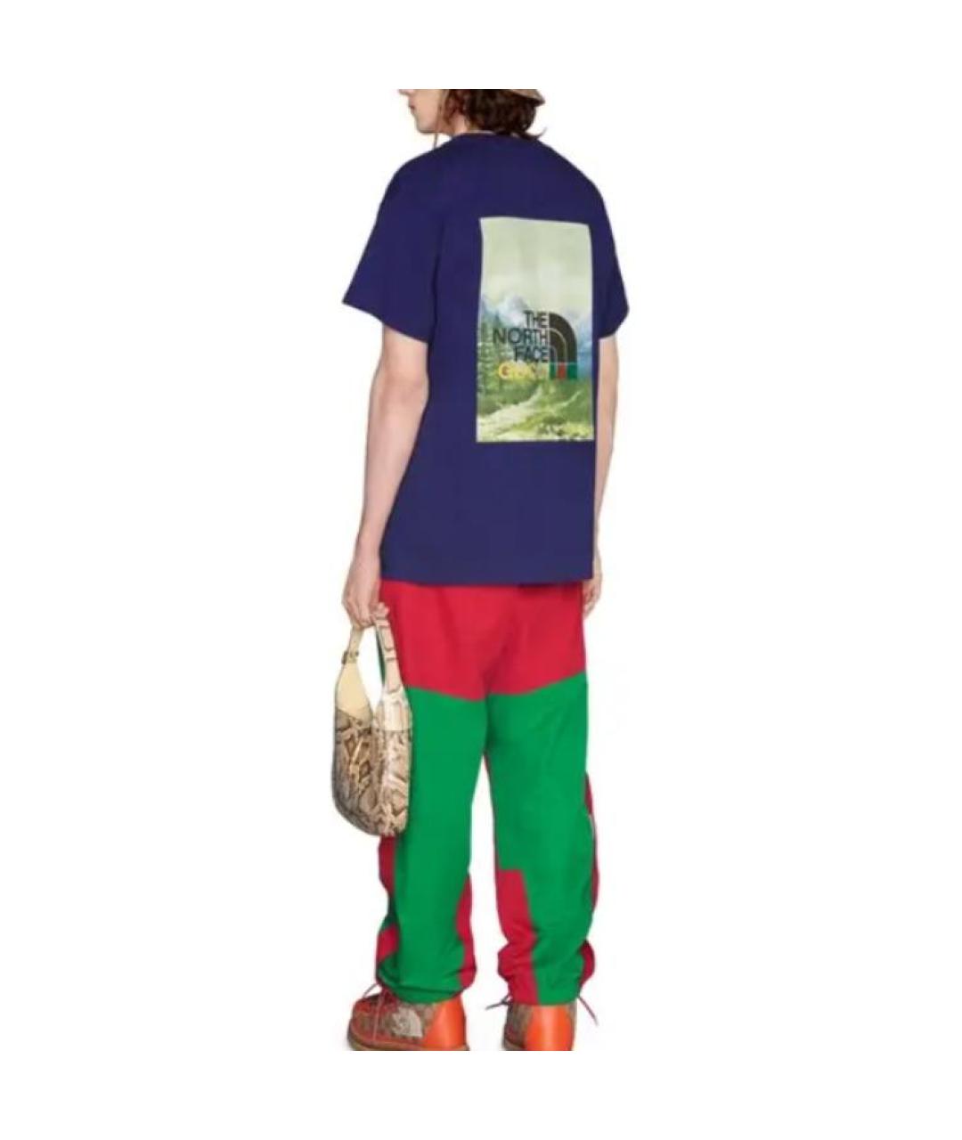 GUCCI Синяя футболка, фото 4