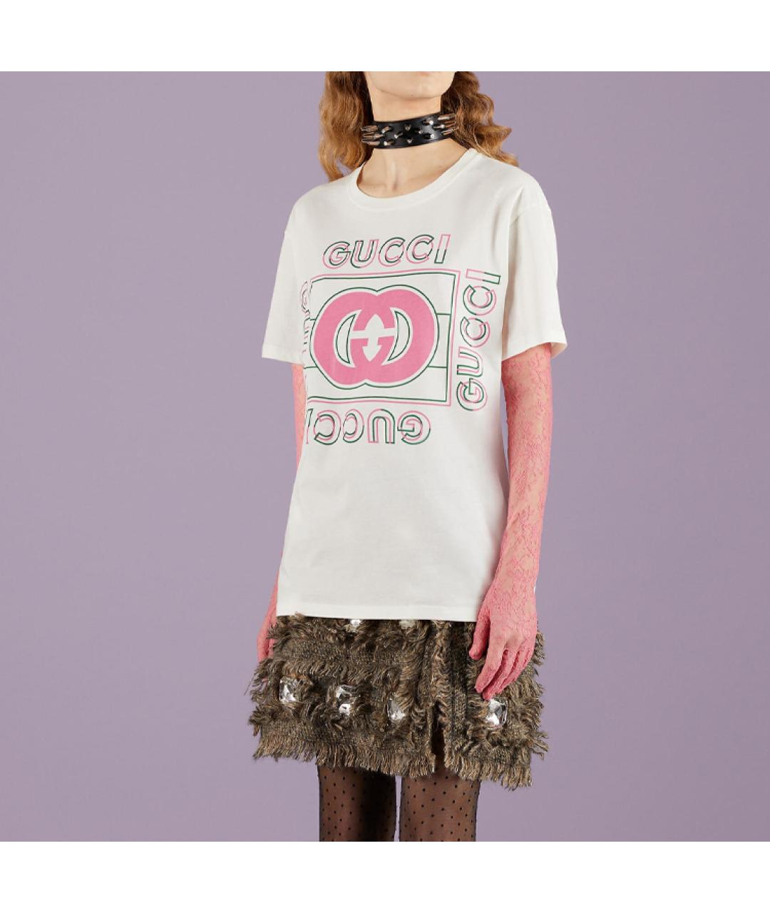 GUCCI Бежевая футболка, фото 5