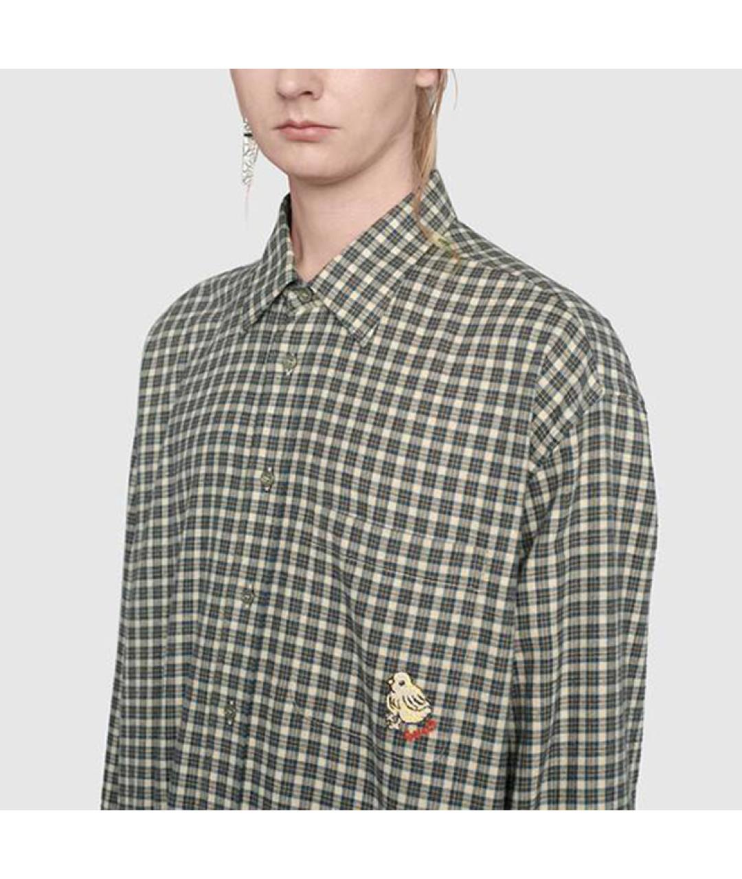 GUCCI Мульти хлопковая кэжуал рубашка, фото 4