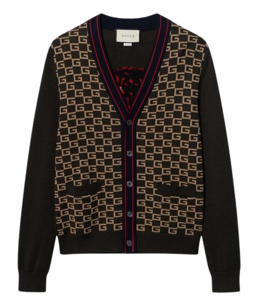 GUCCI Коричневый кардиган, фото 1