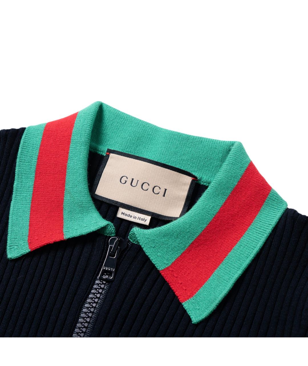 GUCCI Темно-синий вискозный джемпер / свитер, фото 4