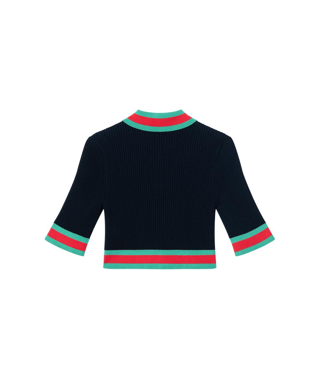 GUCCI Темно-синий вискозный джемпер / свитер, фото 2