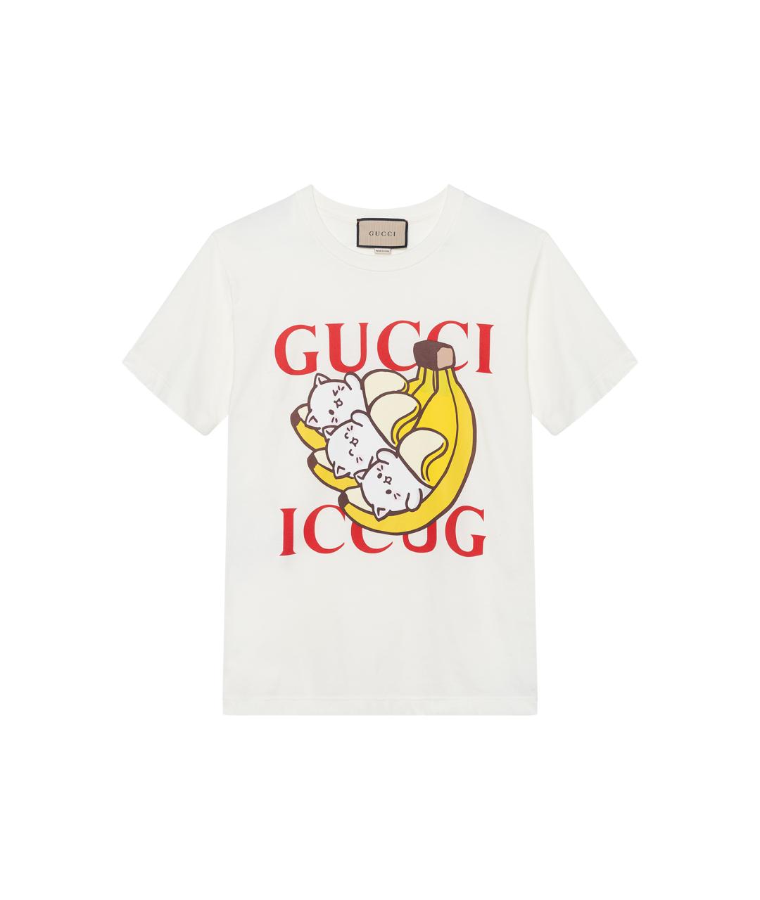 GUCCI Белая футболка, фото 6