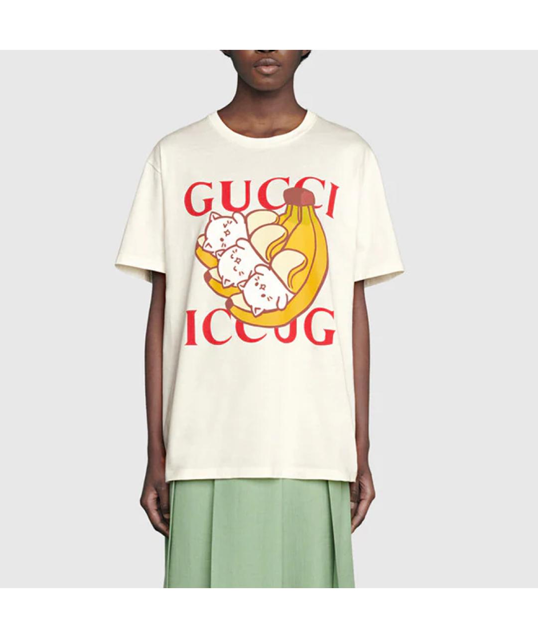 GUCCI Белая футболка, фото 4