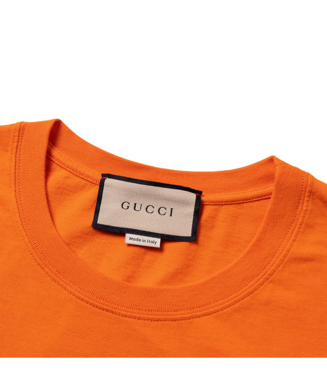GUCCI Оранжевая футболка, фото 3