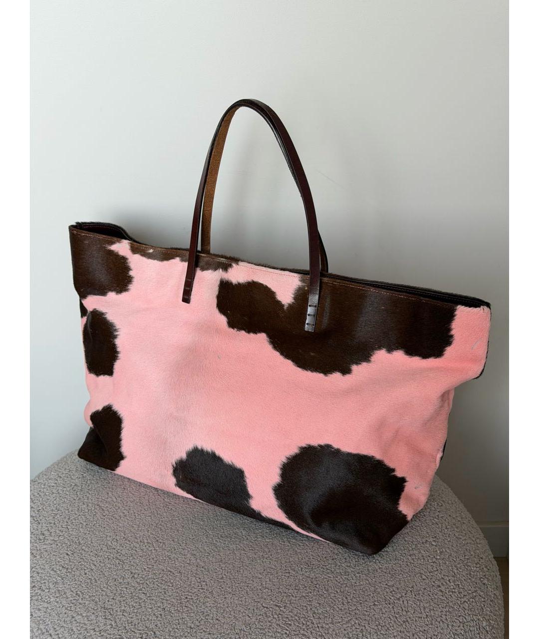 FENDI Розовая сумка тоут, фото 3