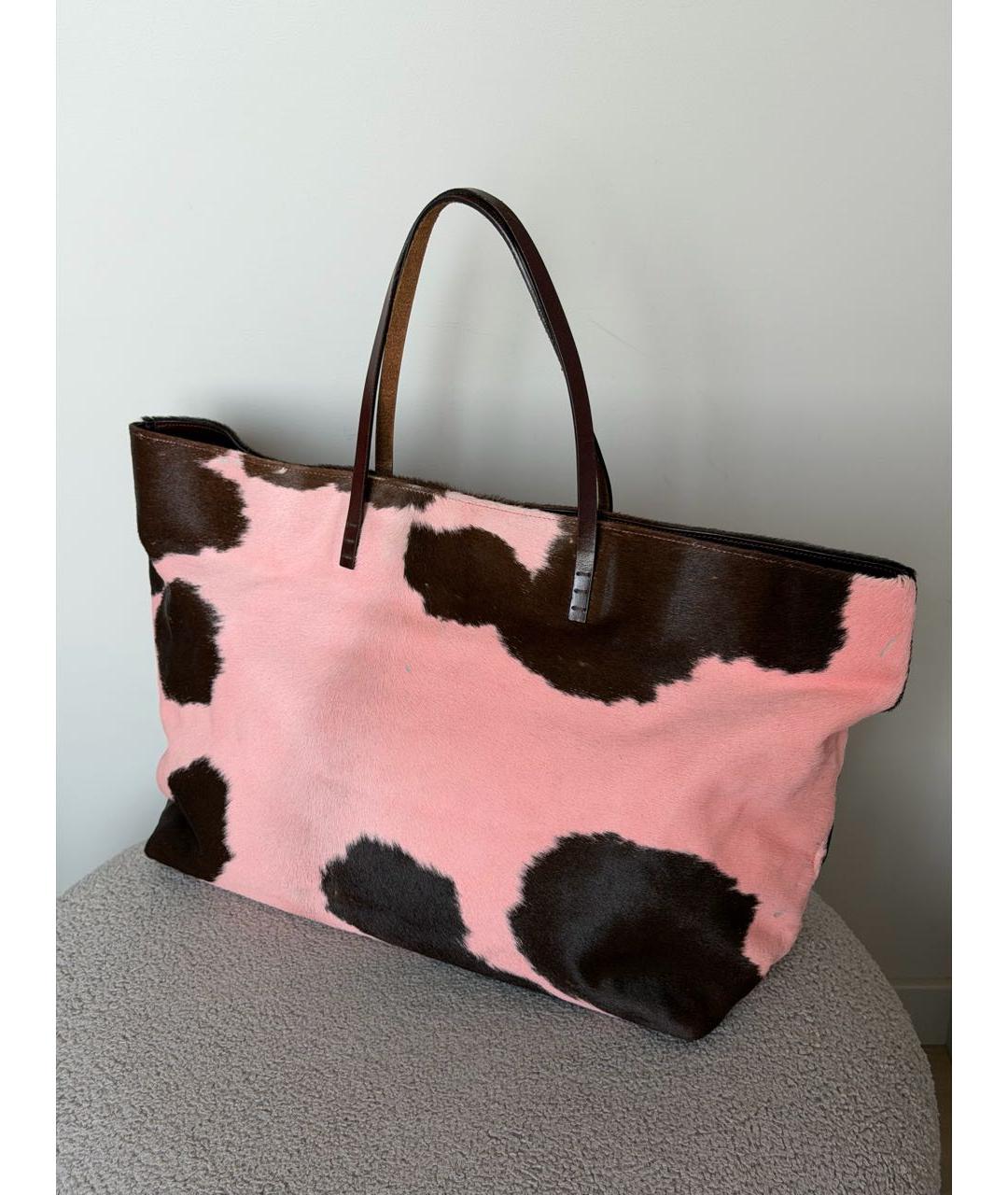 FENDI Розовая сумка тоут, фото 6