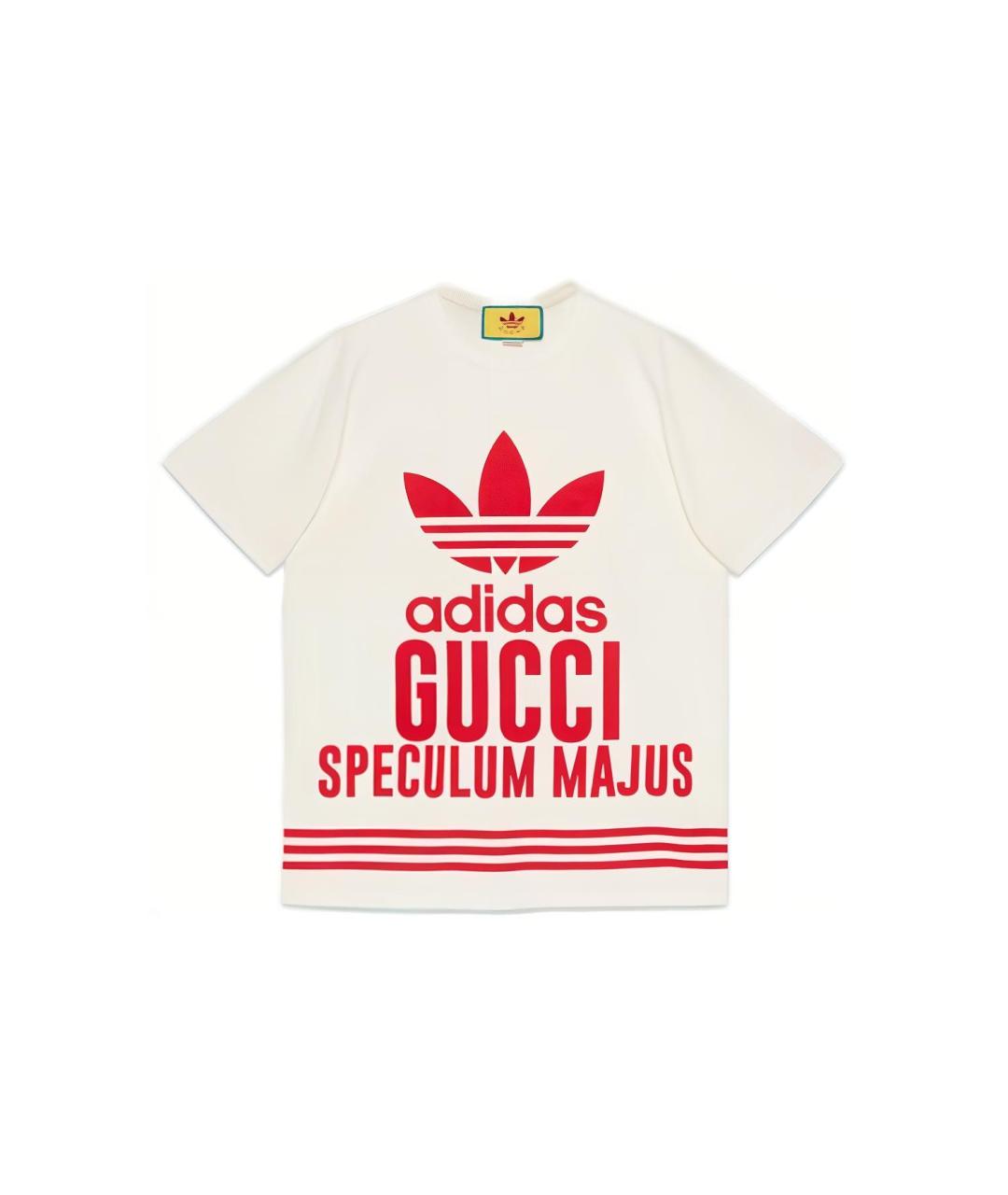 GUCCI Белая хлопковая футболка, фото 1