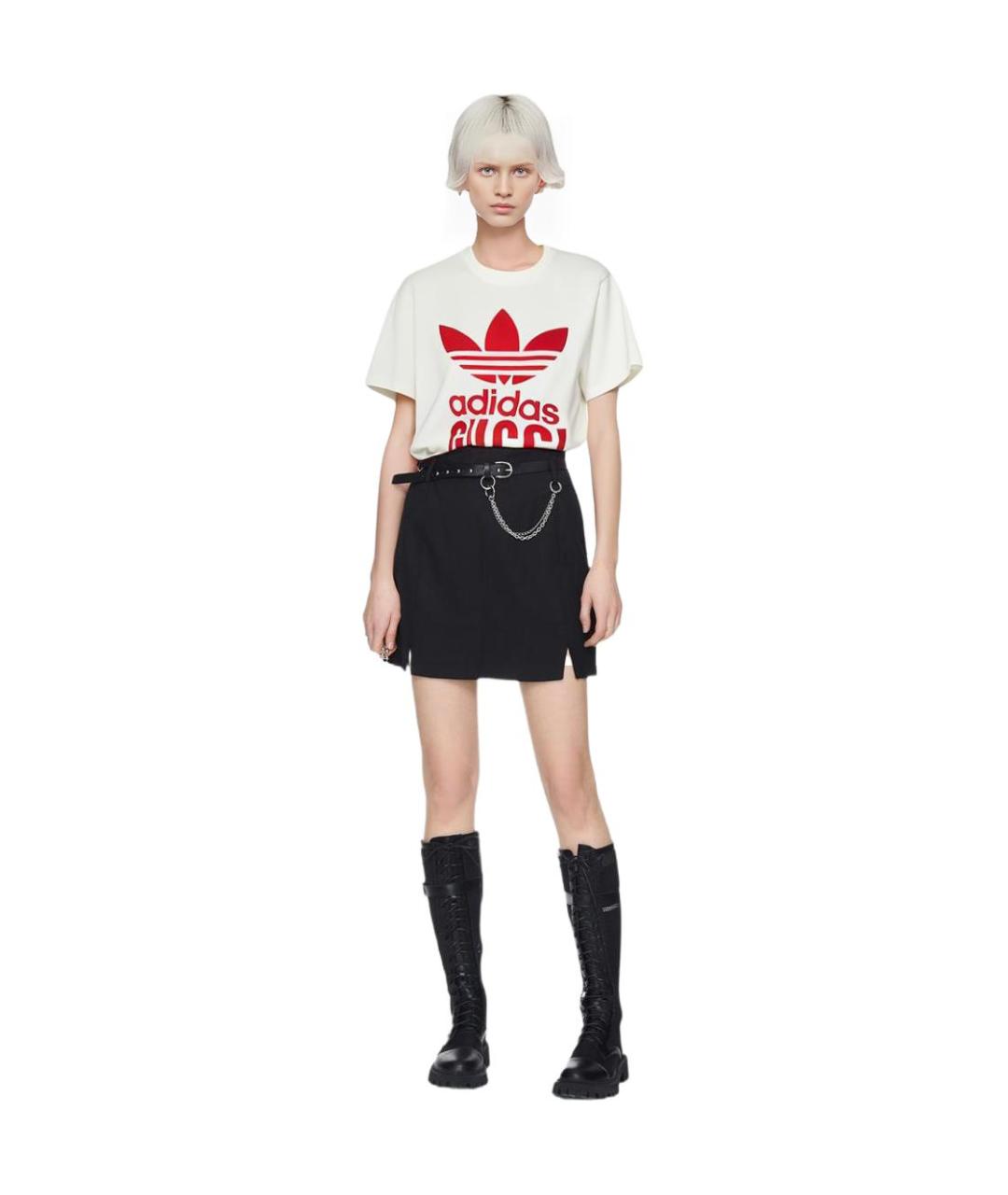 GUCCI Белая хлопковая футболка, фото 2