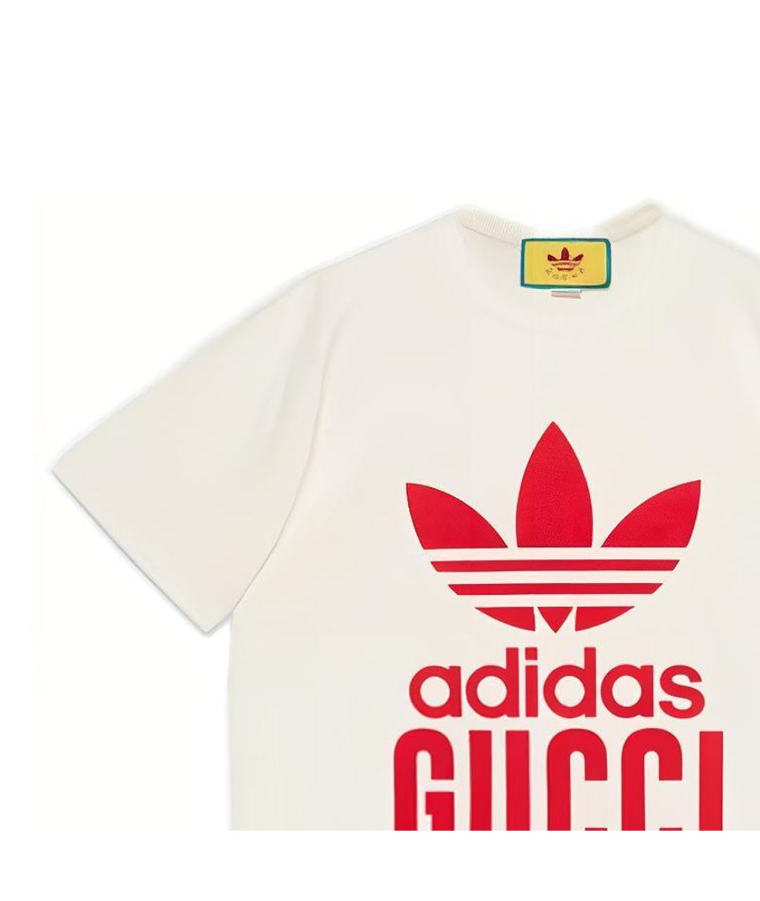 GUCCI Белая хлопковая футболка, фото 4