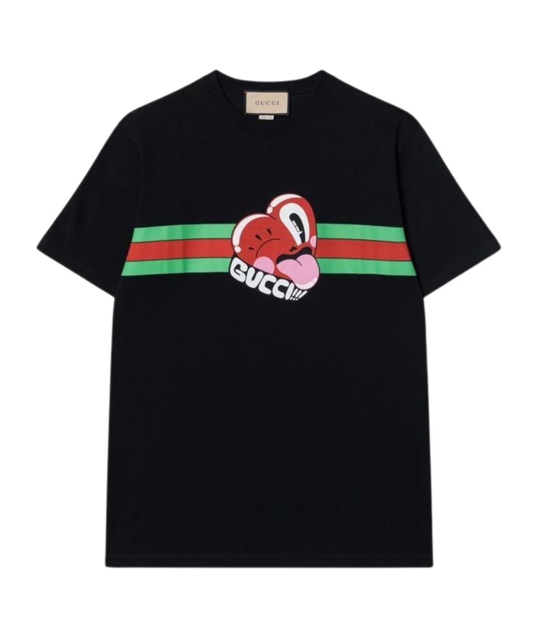 GUCCI Черная футболка, фото 1