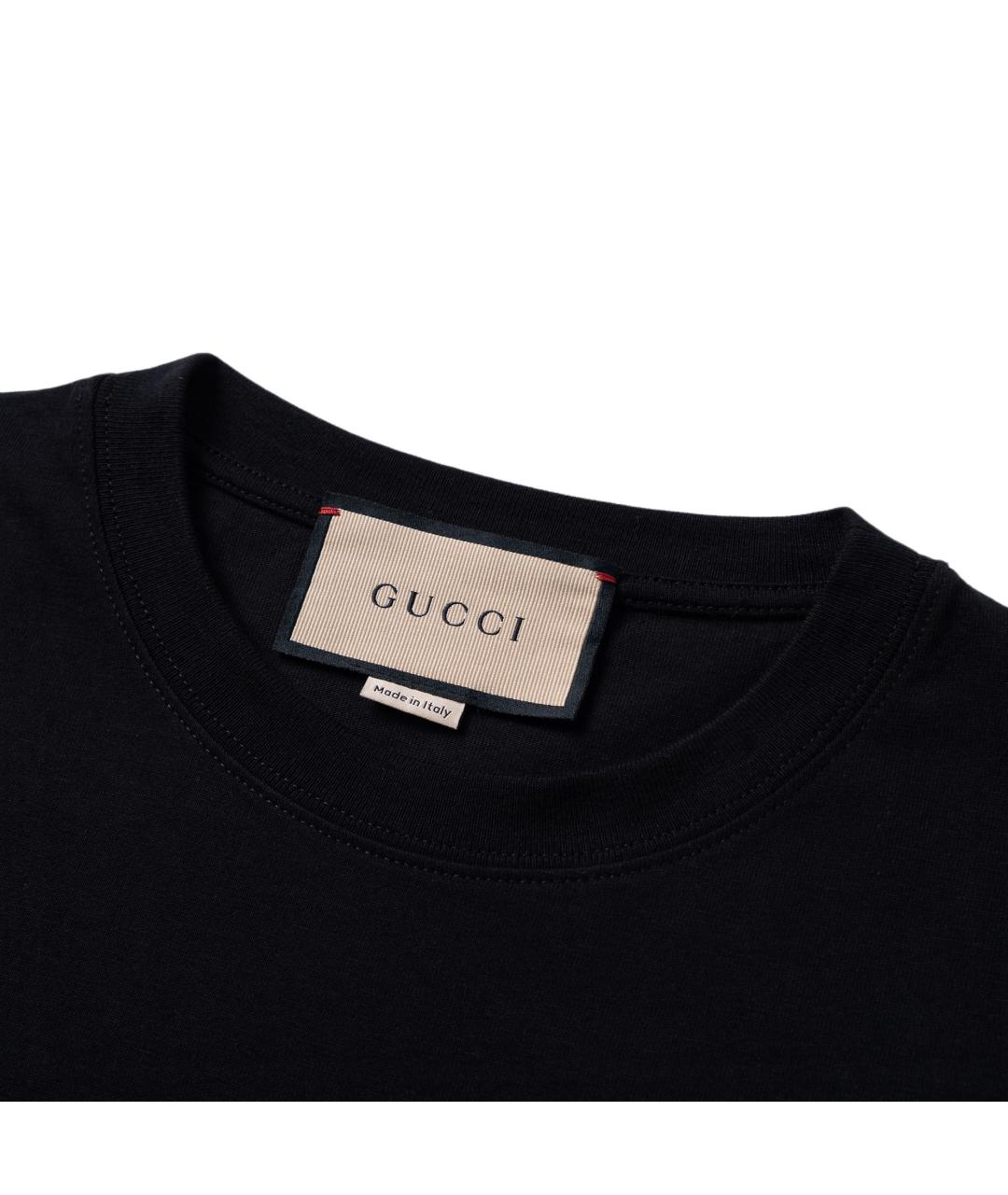GUCCI Черная футболка, фото 5