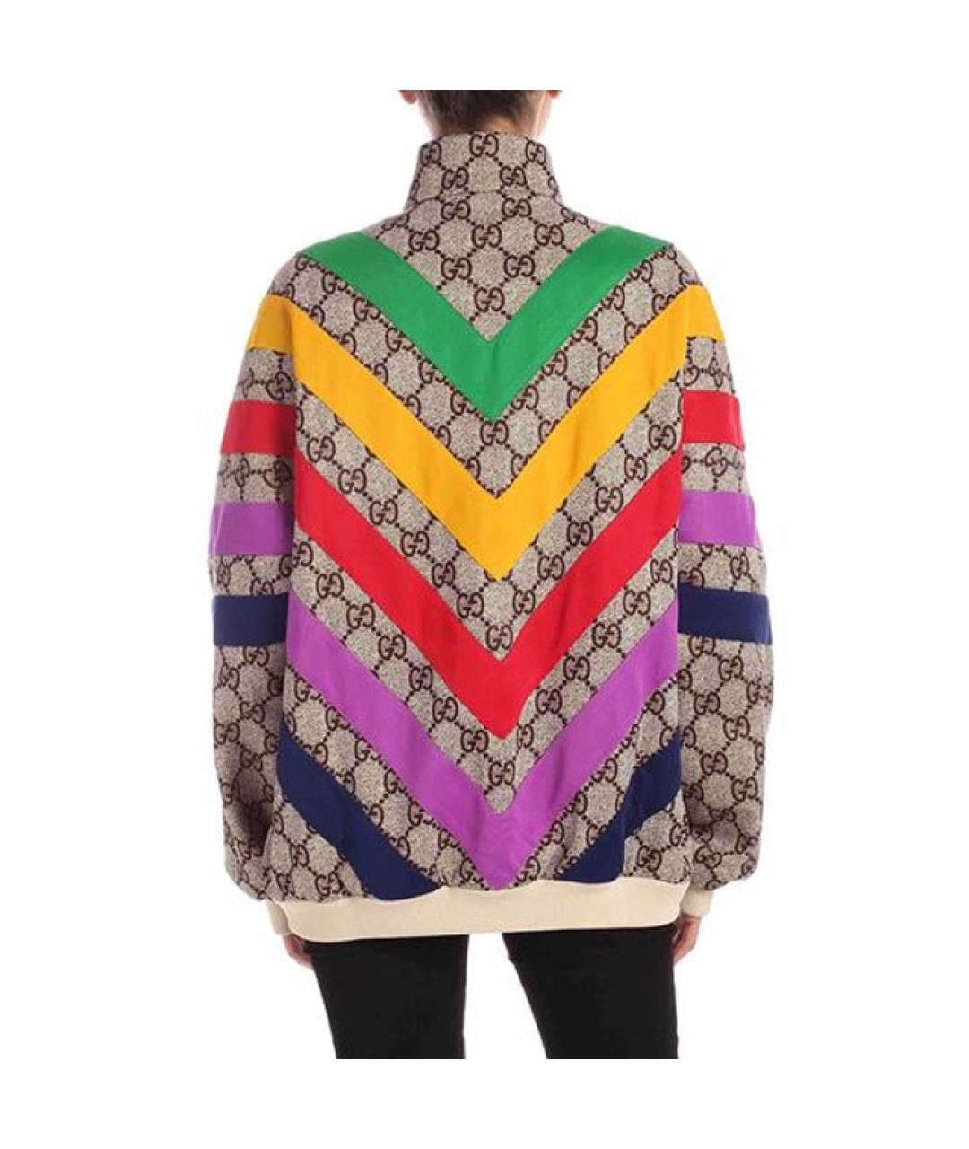 GUCCI Бежевая полиэстеровая куртка, фото 3