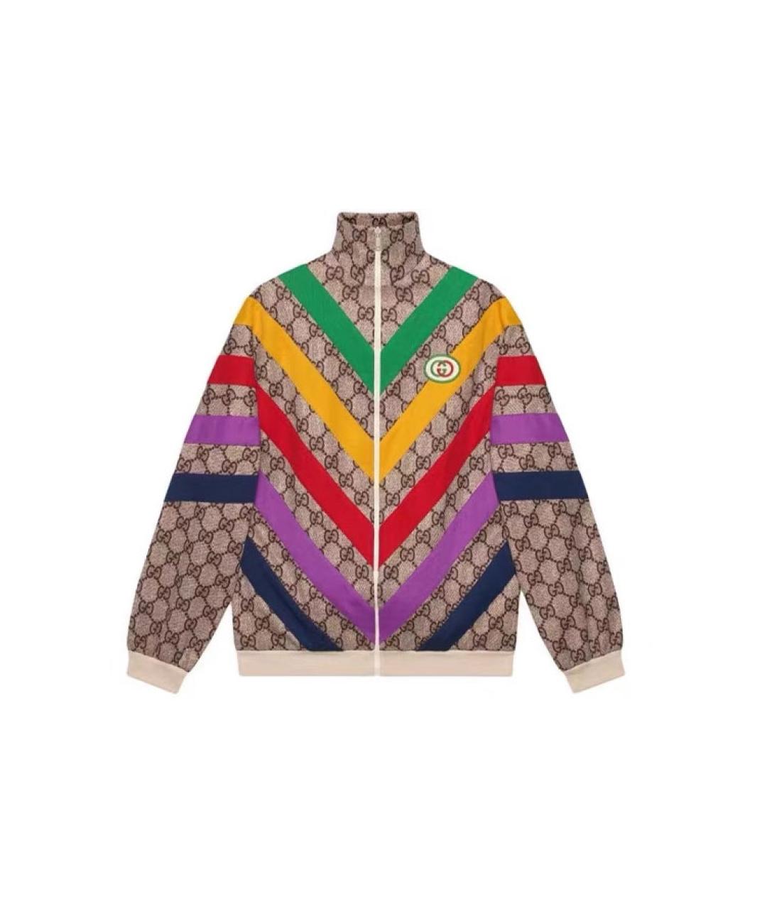 GUCCI Бежевая полиэстеровая куртка, фото 5