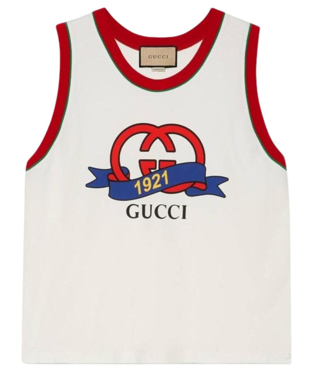 GUCCI Бежевая майка, фото 1