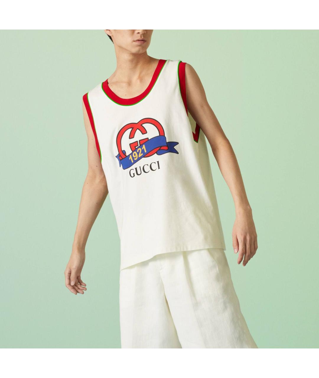GUCCI Бежевая майка, фото 2