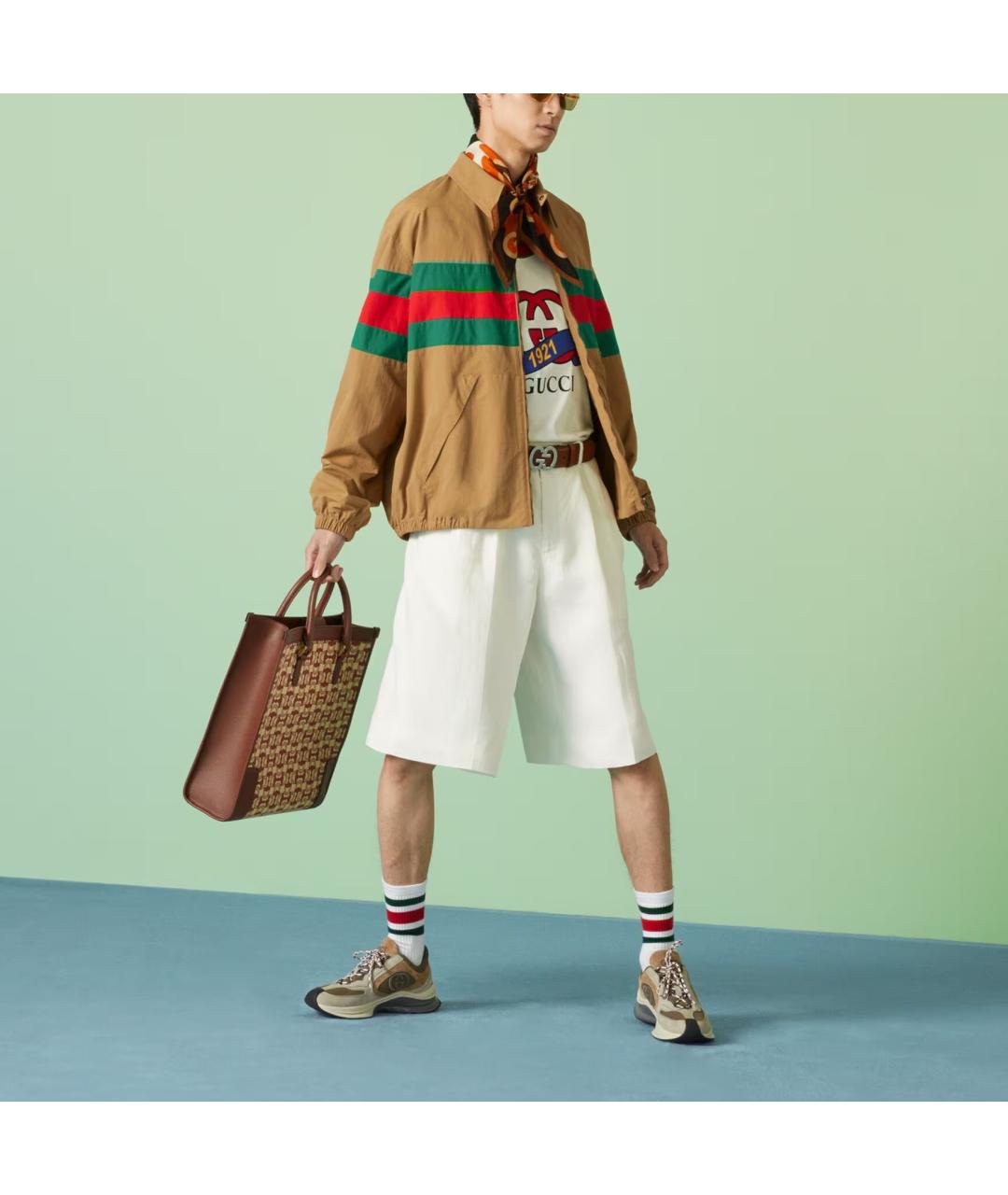 GUCCI Бежевая майка, фото 5