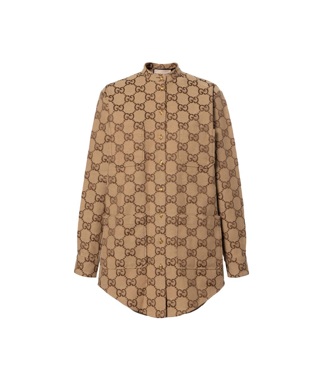 GUCCI Коричневая рубашка, фото 6
