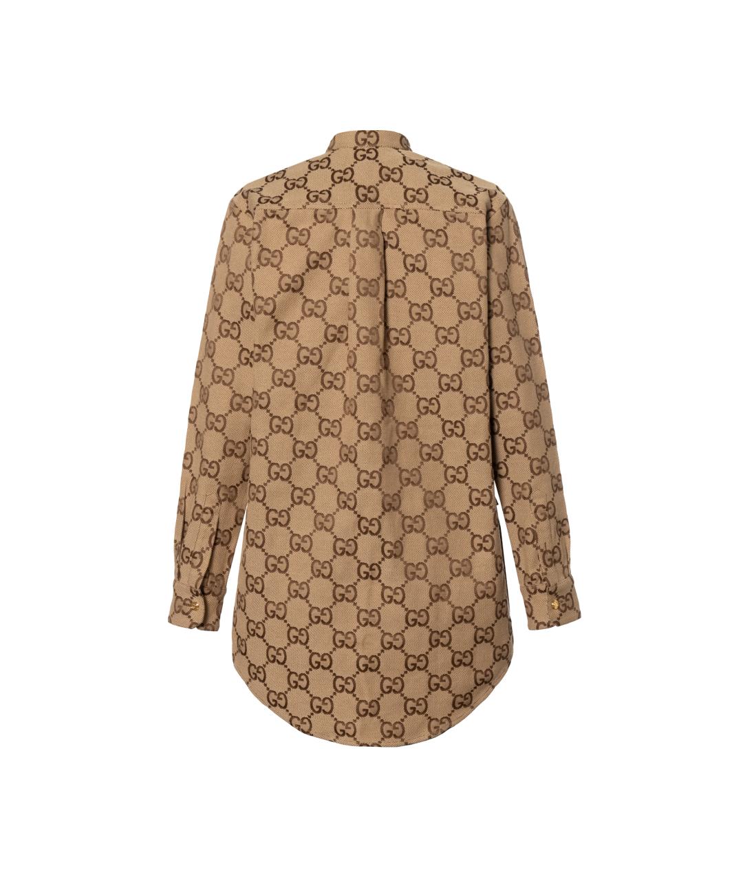 GUCCI Коричневая рубашка, фото 2