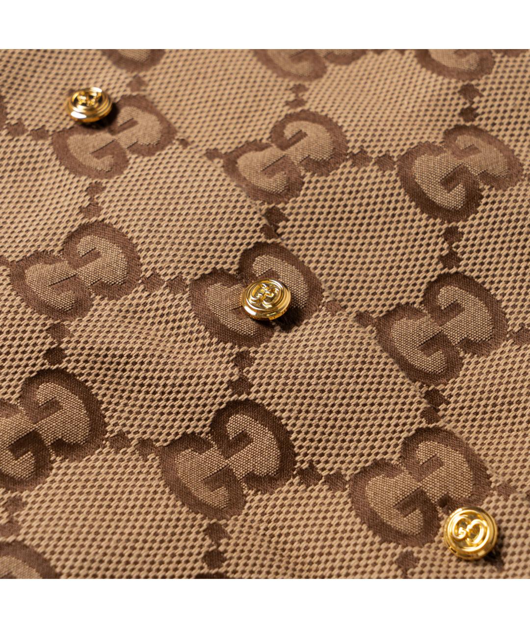 GUCCI Коричневая рубашка, фото 5