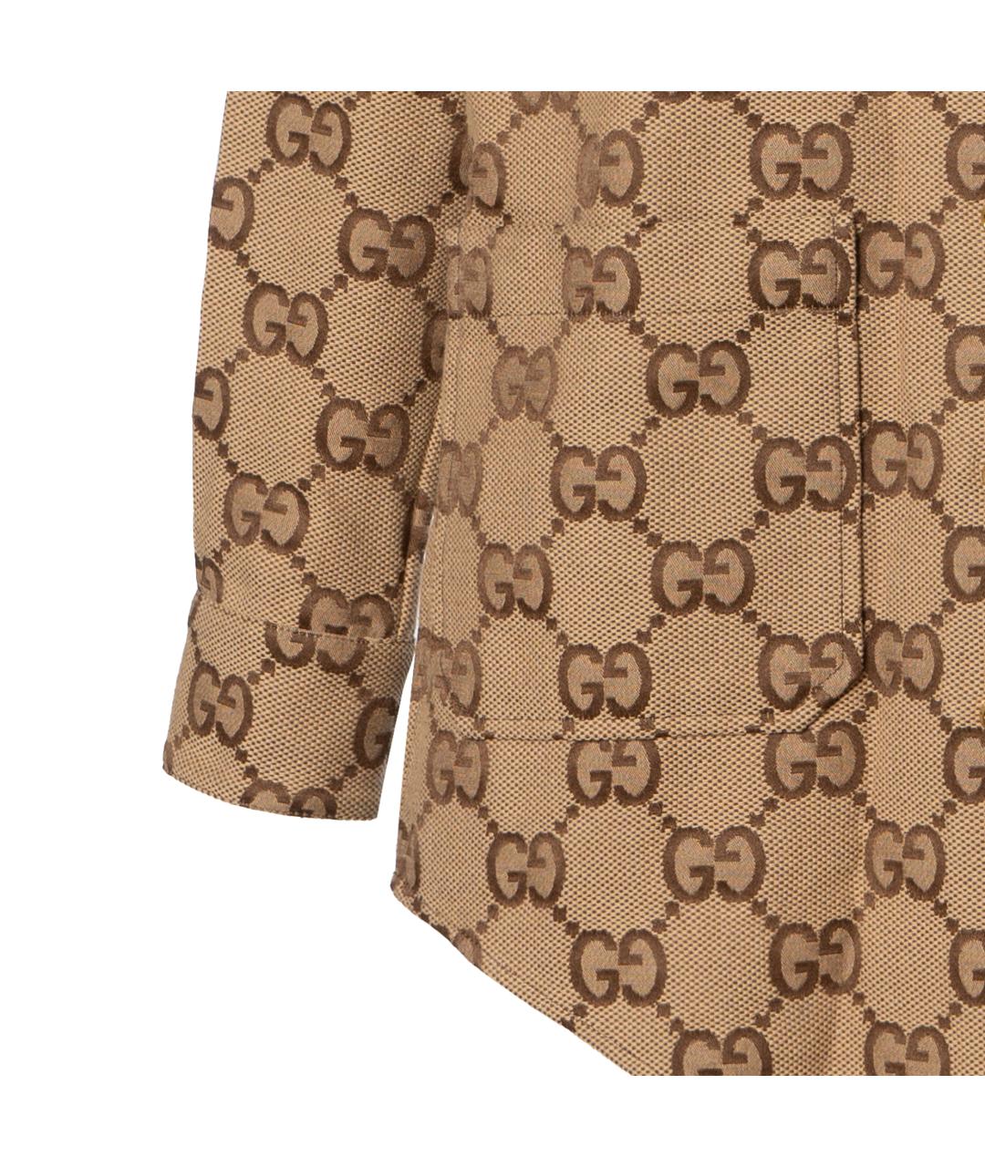 GUCCI Коричневая рубашка, фото 4