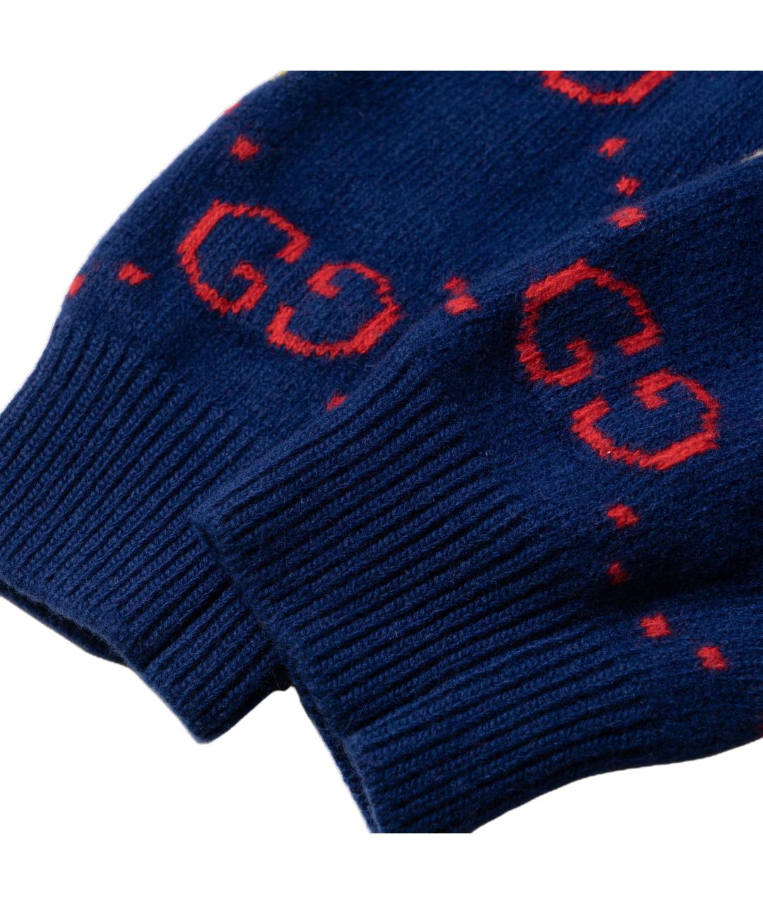 GUCCI Синий джемпер / свитер, фото 4