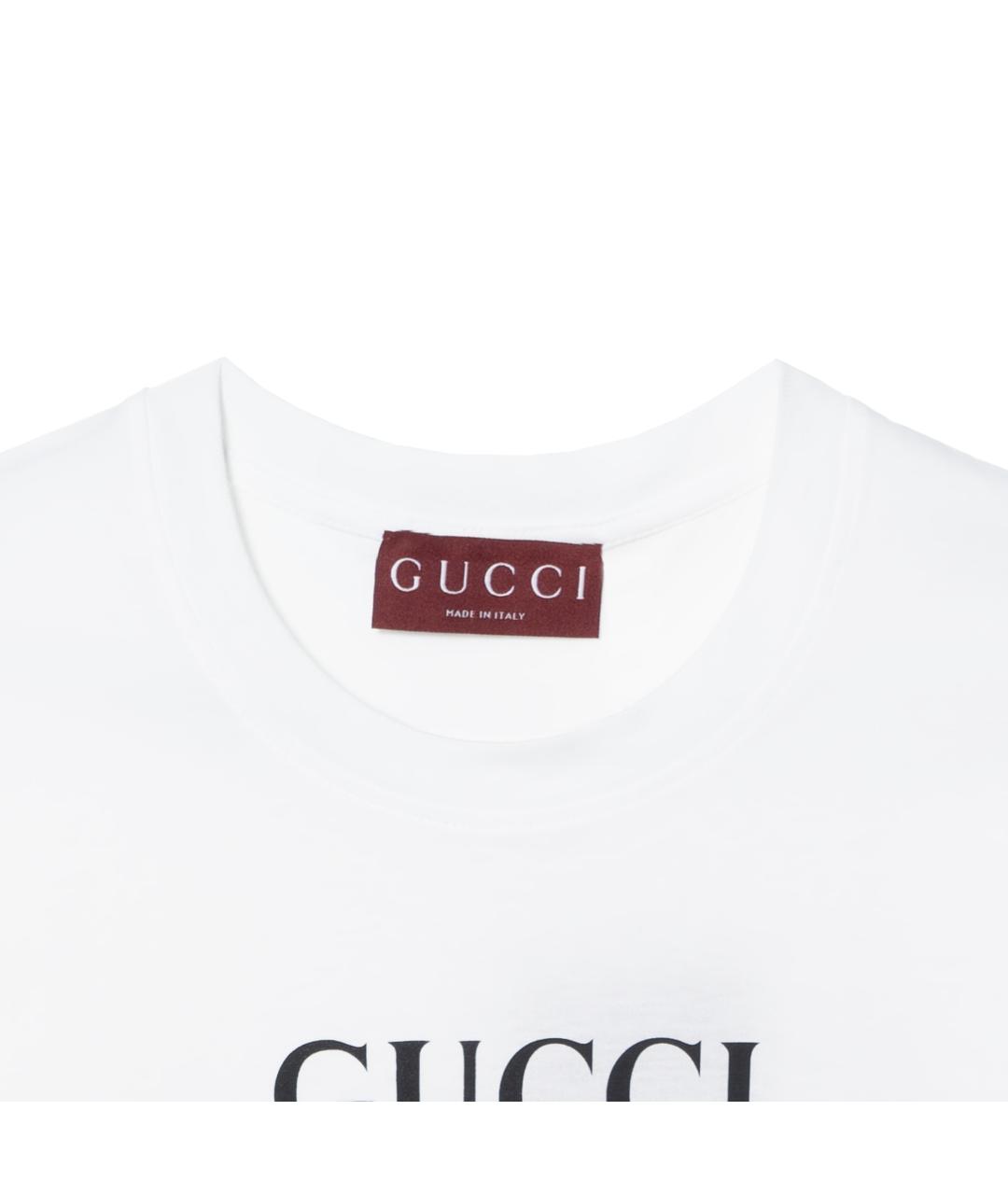 GUCCI Белая футболка, фото 5