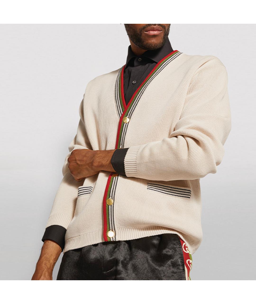 GUCCI Бежевый кардиган, фото 5