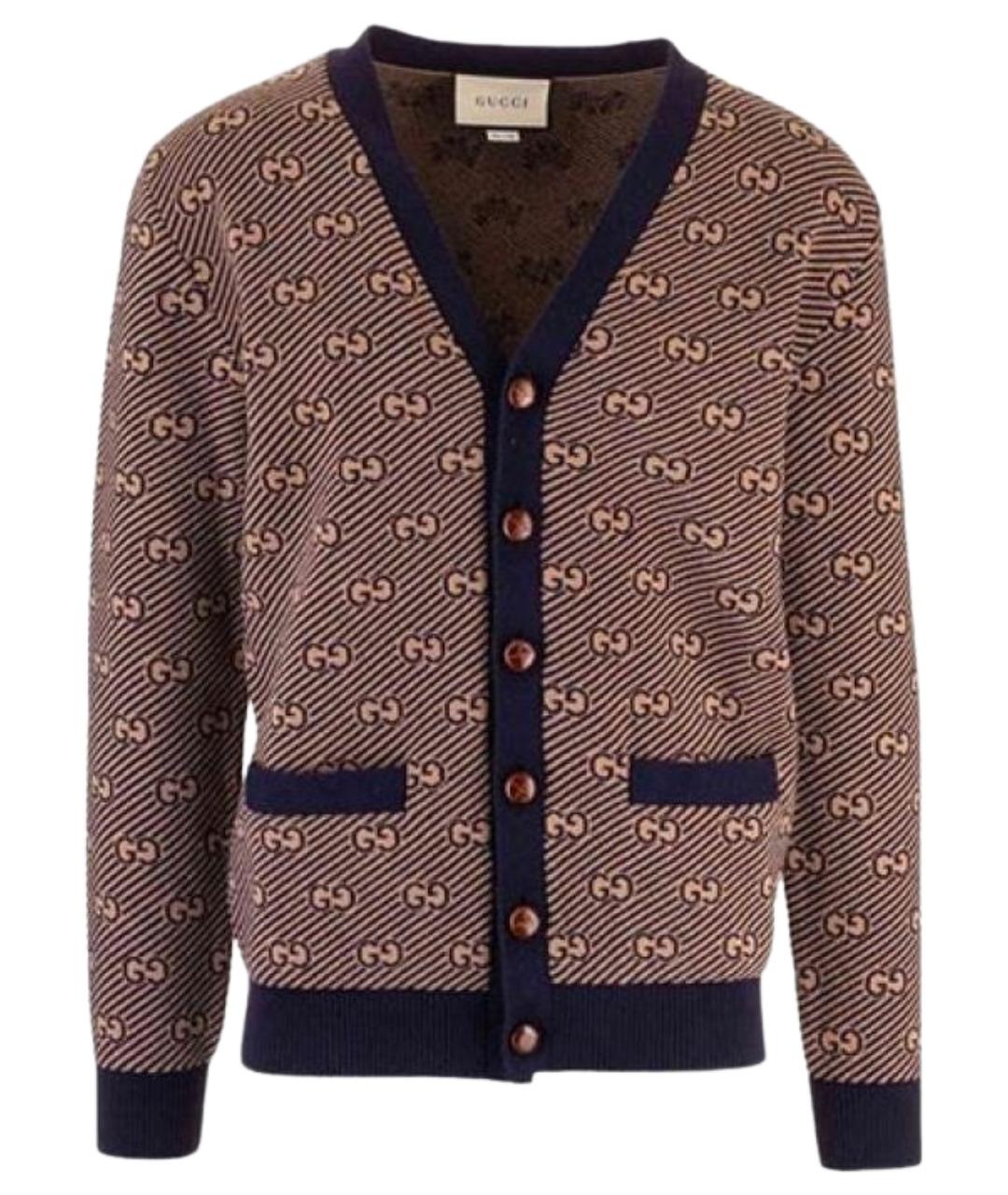 GUCCI Коричневый кардиган, фото 1