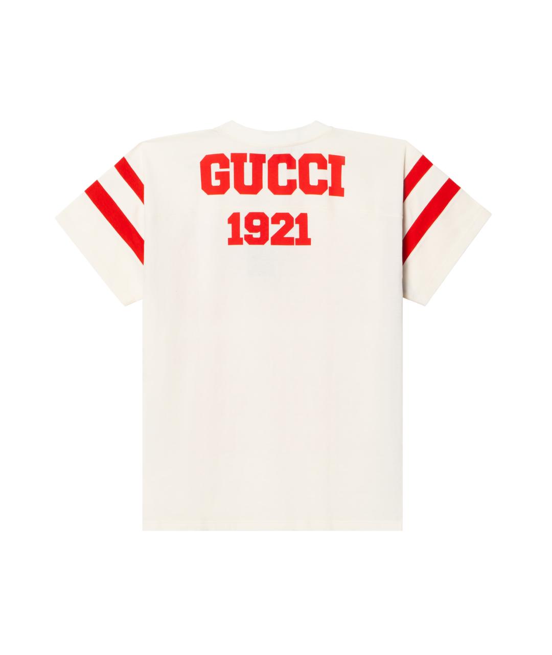 GUCCI Белая футболка, фото 2