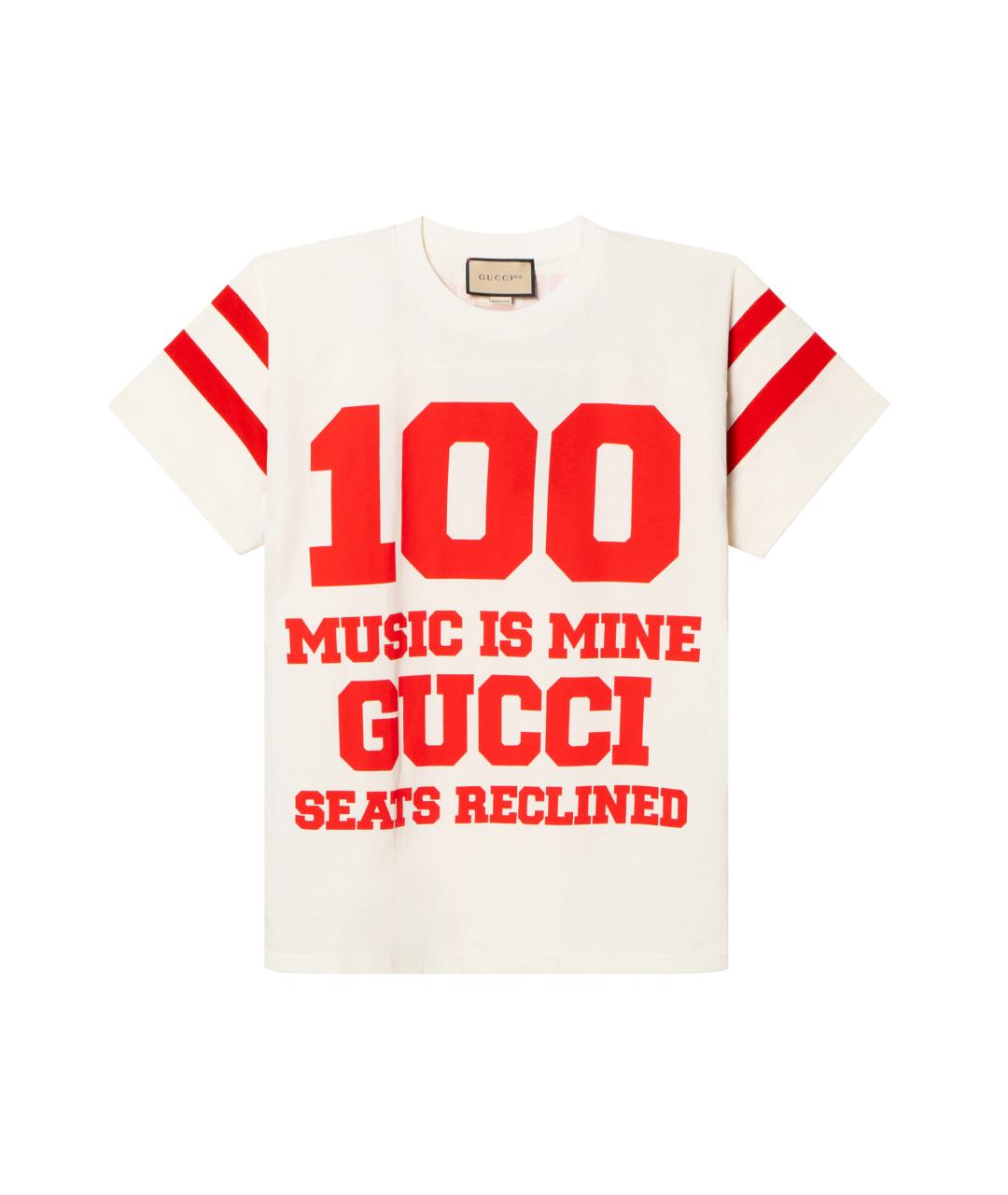 GUCCI Белая футболка, фото 1