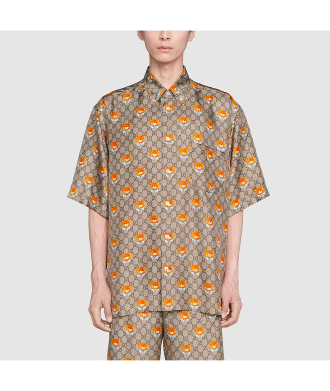 GUCCI Коричневая кэжуал рубашка, фото 3