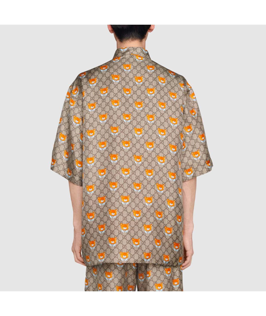 GUCCI Коричневая кэжуал рубашка, фото 4