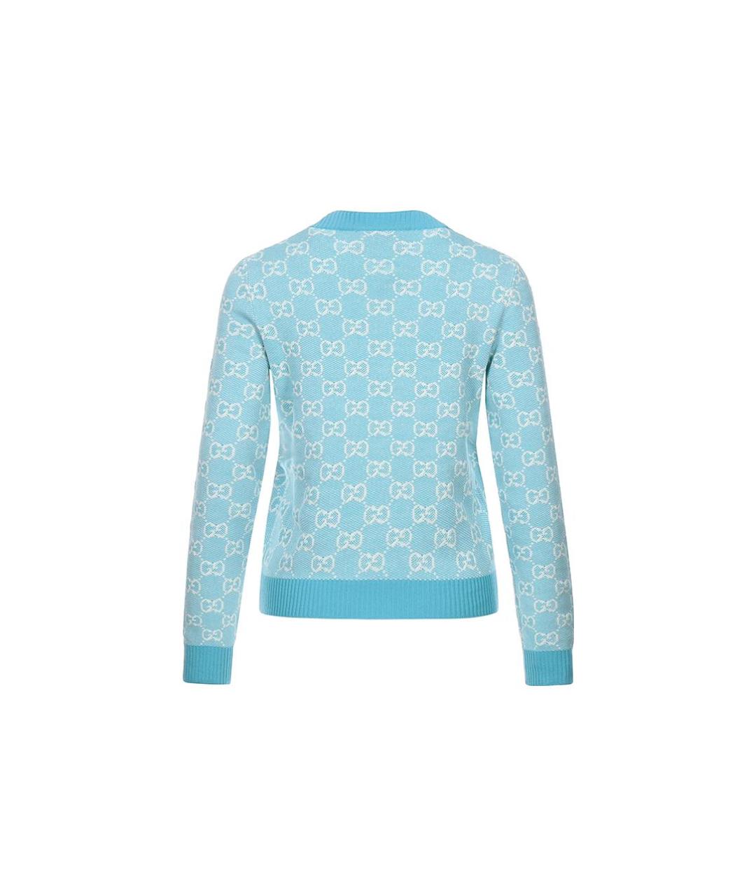 GUCCI Голубой джемпер / свитер, фото 2