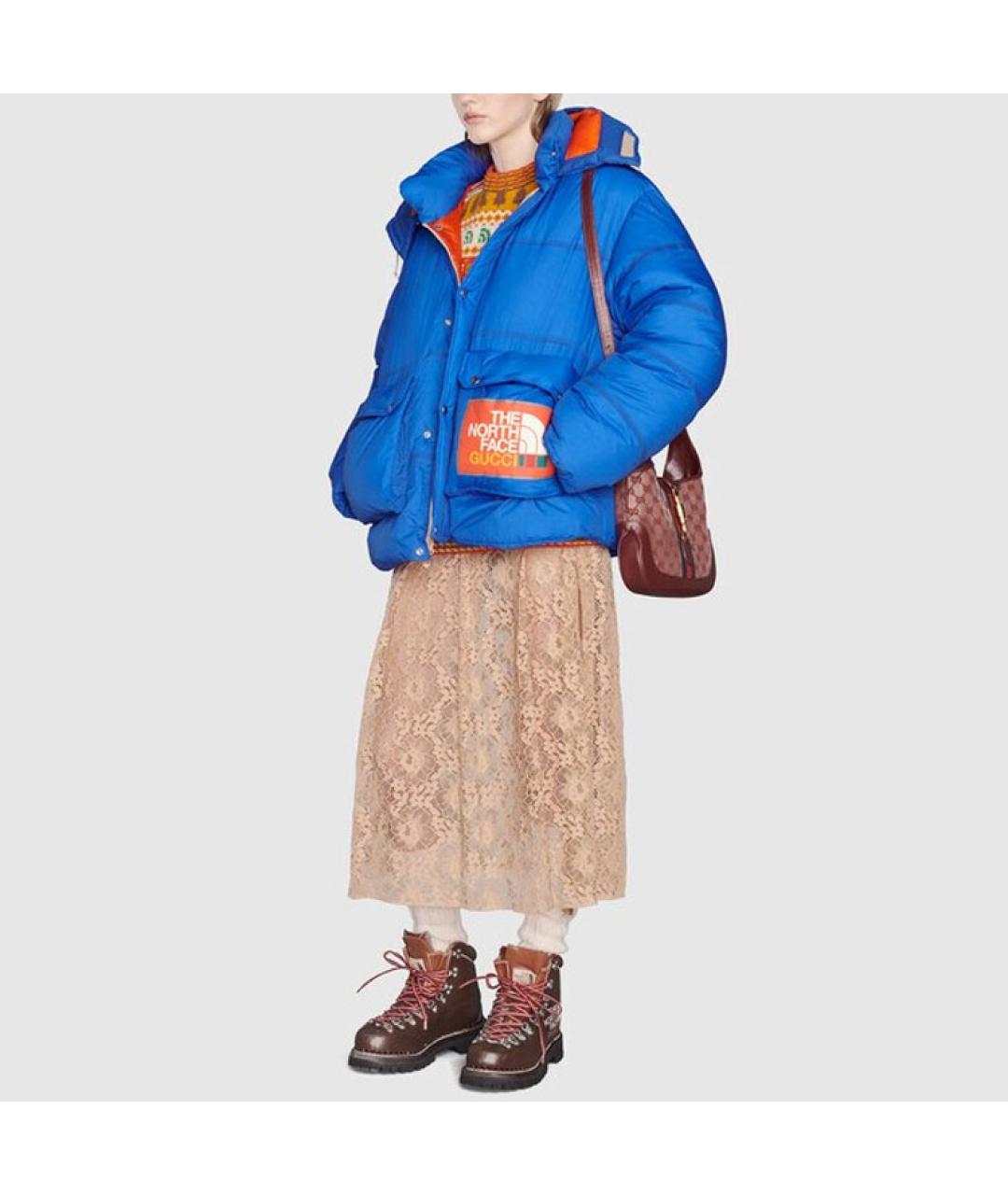 GUCCI Синий пуховик, фото 3